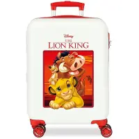 Disney unisex pour enfant. 2448761 Valise de cabine rigide El Rey Leon rouge -34x55x20cm (OSFA), Synthétique, ABS/Polycarbonate, mode e
