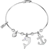 La Petite Story Bracelet Bangle Ss Charm Message Love