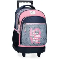 Joumma Bags Sac à dos scolaire à roulettes Pepe Jeans Noni Denim, 30L, 6822921