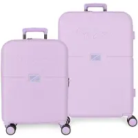 Joumma Bags Valise de voyage ABS de luxe en kit 70cm/55cm PEPE JEANS ACCENT Lila, 7699535