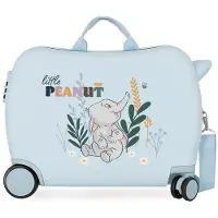 Disney unisex pour enfant. 4469822 Valise pour enfant 2 roues multidirectionnelles Avant la floraison Dumbo bleu -38x50x20cm (OSFA), Ca