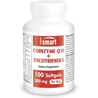 SuperSmart Coenzyme Q10 + Tocotrienols Dietary Supplement - 100 softgels