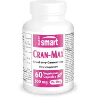 SuperSmart Cran-Max Dietary Supplement - 60 Gél. Vég.