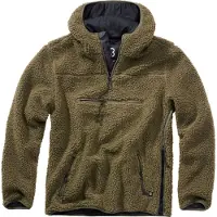 Brandit Veste en polaire 'Teddyfleece Worker' olive