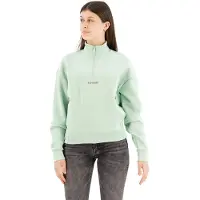 Superdry Sport Tech Relaxed Half Half Zip Sweatshirt Vert 2XS Femme