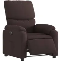 vidaXL Fauteuil relax électrique brun foncé Tissu