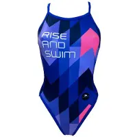 Turbo Rise&swim Swimsuit Bleu XL Femme