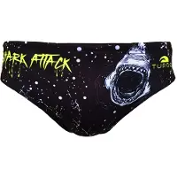 Turbo Shark Attack Swimming Brief Noir 4XL Homme