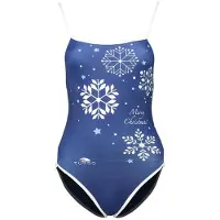 Turbo Snow Christmas Swimsuit Bleu L Femme