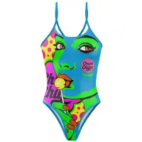 Otso Chupa Chups Warhool Swimsuit Vert,Bleu L Femme