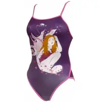 Turbo New Fairy Thin Strap Swimsuit Violet 9-10 Years Fille