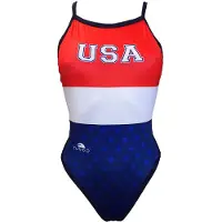 Turbo Usa Swimsuit Rouge 3XL Femme