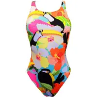 Turbo Tropic Vibes Swimsuit Multicolore S Femme