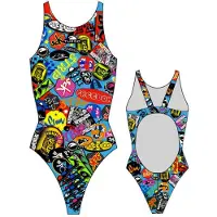 Turbo Stickers Swimsuit Multicolore S Femme