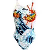 Turbo Japan Carp Swimsuit Multicolore 5XL Femme