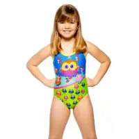 Turbo Thin Strap Swimsuit Multicolore 5-6 Years Fille
