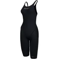Zone3 Performance Gold Open Back Competition Swimsuit Noir UK 36 Femme