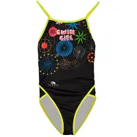 Turbo Thin Strap Swimsuit Noir S Femme