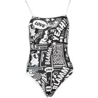 Turbo Yeah Comic 894682 Swimsuit Noir,Gris XL Femme