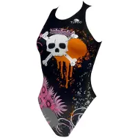 Turbo Skull Crown Swimsuit Noir 12-24 Months Fille