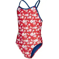 Speedo Allover V-back Swimsuit Rouge 13-14 Years Fille