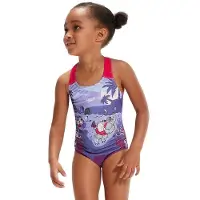 Speedo Learn To Swim Printed Racerback Swimsuit Violet 6-9 Months Fille
