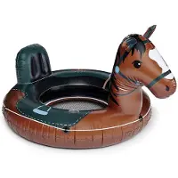 BigMouth Horse River Swimming Float Doré 81 x 117 x 152 cm