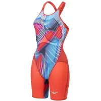 Speedo Fastskin Lzr Pure Valor 2.0 Kneeskin Closed Back Competition Swimsuit Rouge UK 20 Femme