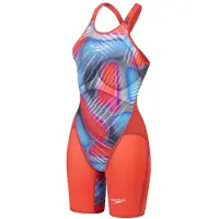 Speedo Fastskin Lzr Pure Valor 2.0 Kneeskin Open Back Competition Swimsuit Rouge UK 18 Femme