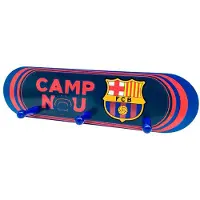 FC Barcelona Wooden Wall-mounted Coat Rack Rouge Enfants