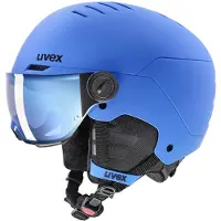 Uvex Casque de Ski Uvex Junior Rocket Visor Blue Mat-55 - 58 cm