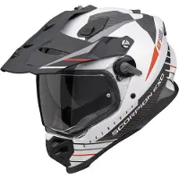 Scorpion ADF-9000 Air Feat Mat Blanc Noir Rouge Casque Adventure Taille XS