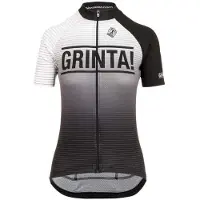 Bioracer Grinta Gruppo Sportivo! Short Sleeve Jersey Noir,Gris L Femme