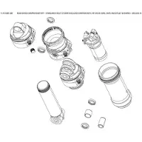 RockShox Rear Shock Damper Body/ifp Sidluxe Standard Eyelet Noir 37.5 mm