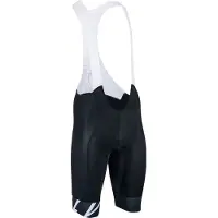 Silvini Short Gavia MP1605 pour homme, élastique, avec protège-entrejambe, noir et blanc, taille L 3120-MP1605-08014