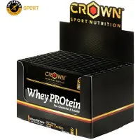 Crown Sport Nutrition Plus Whey Protein Wafer Cookies 27g 10 Units Noir