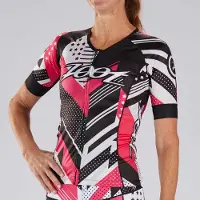 Zoot Ltd Ss Aero Short Sleeve Tri Jersey Gris S Femme