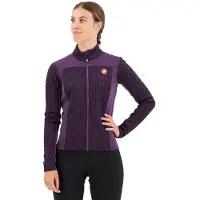 Castelli Sfida 2 Fz Long Sleeve Jersey Violet XS Femme