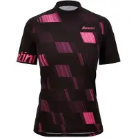 Santini Fibra Short Sleeve Enduro Jersey Noir,Rose XS Femme