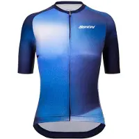 Santini Ombra Eco Micro Short Sleeve Jersey Bleu 2XS