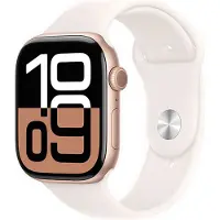 Apple Watch Series 10 OLED 42 mm Numérique 374 x 446 pixels Écran tactile 4G Or rose Wifi GPS (satellite)