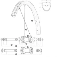 Mavic Crossmax Elite Carbon Front Rim Noir 29´´ 24H