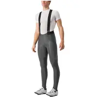 Castelli Sorpasso Ros, cuissard de cyclisme long, gris, taille S, pour homme, couleur gris