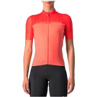 Castelli Velocissima Short Sleeve Jersey Orange L Femme