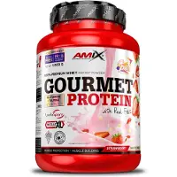Amix Gourmet Protein White Choco&strawberry 1kg Rouge