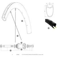 Mavic Rayons Avant Cosmic Pro Carbon Ust Disc 650 12 Unités