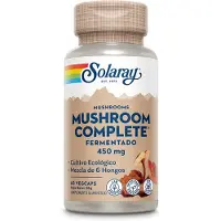 Solaray Fermented Mushroom Complete 60 Units Beige,Blanc