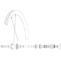Mavic Jante De Vélo De Route Rear Cosmic Sl 40 Rb