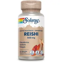 Solaray Reishi 500mg Capsules 60 Units Beige,Blanc