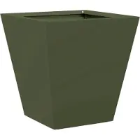 vidaXL Jardinière vert olive 30x30x30 cm acier